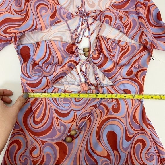 Song of Style Coraline Mini Dress in Aven Multi Swirl Size XS - Picture 12 of 14